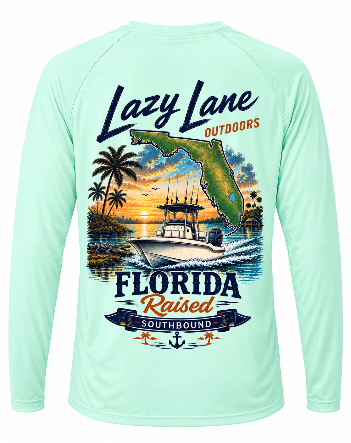 Florida Southbound Long Sleeve Fishing Shirt