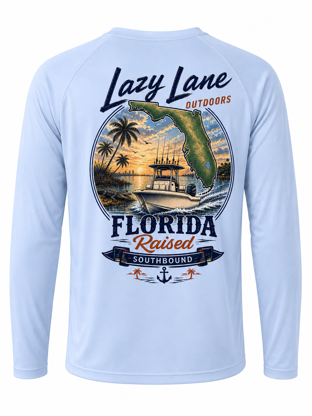 Florida Southbound Long Sleeve Fishing Shirt