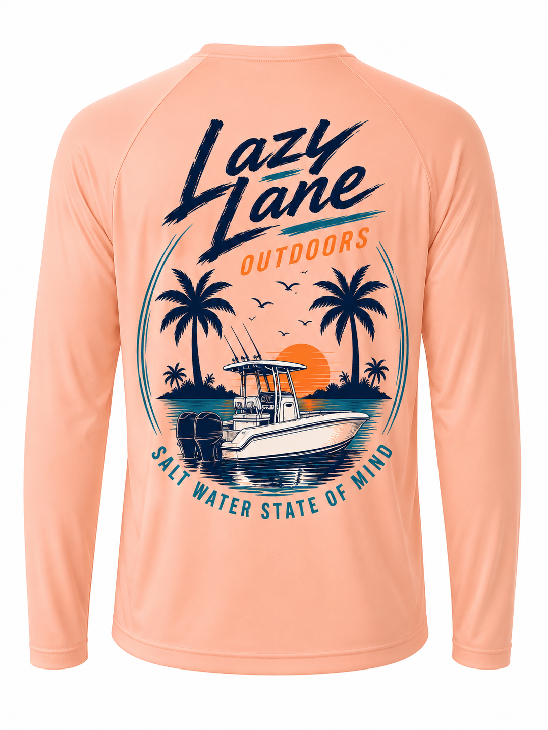 Salt Water State Of Mind Long Sleeve Fishing Shirt