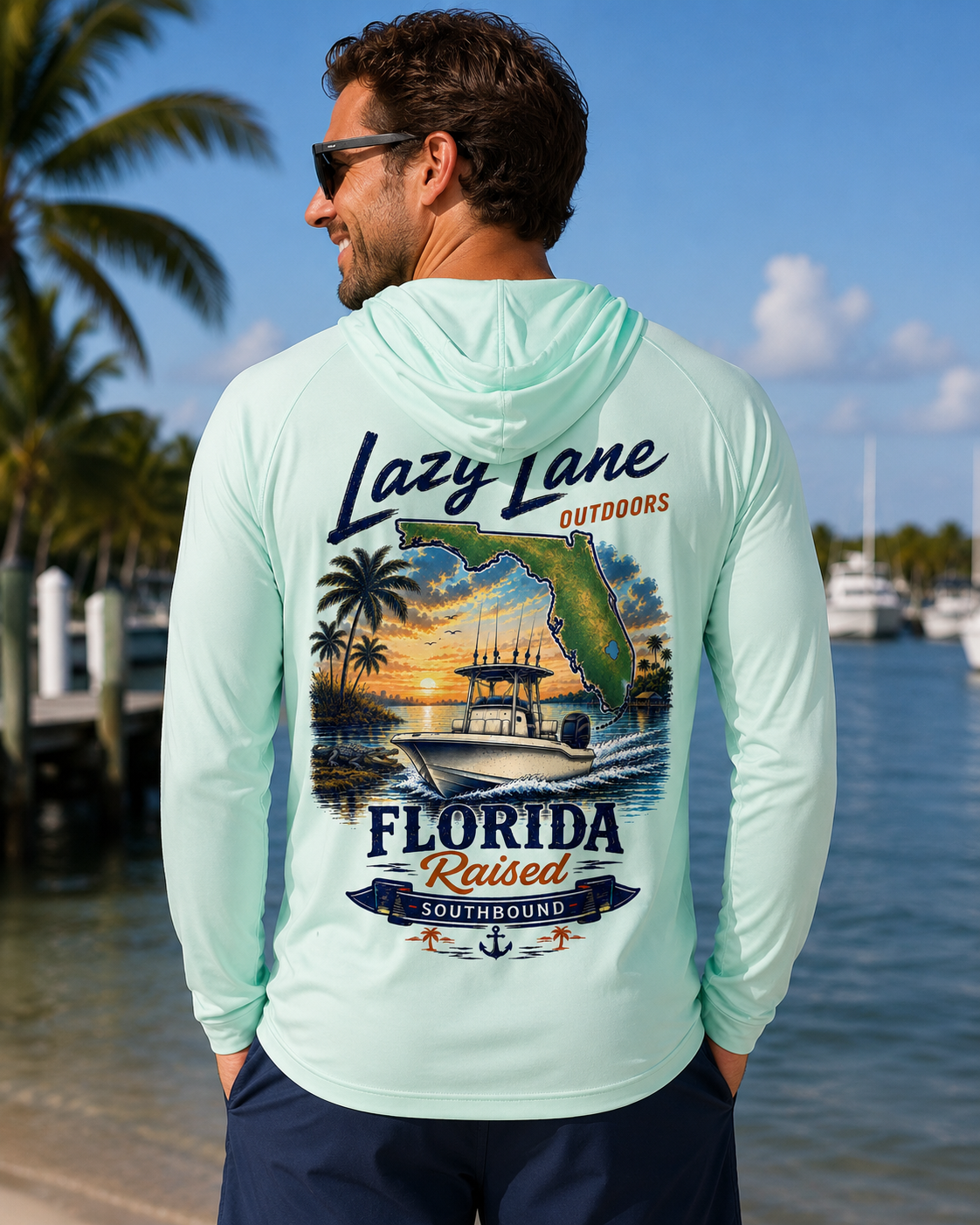 Florida Southbound Fishing Hoodie