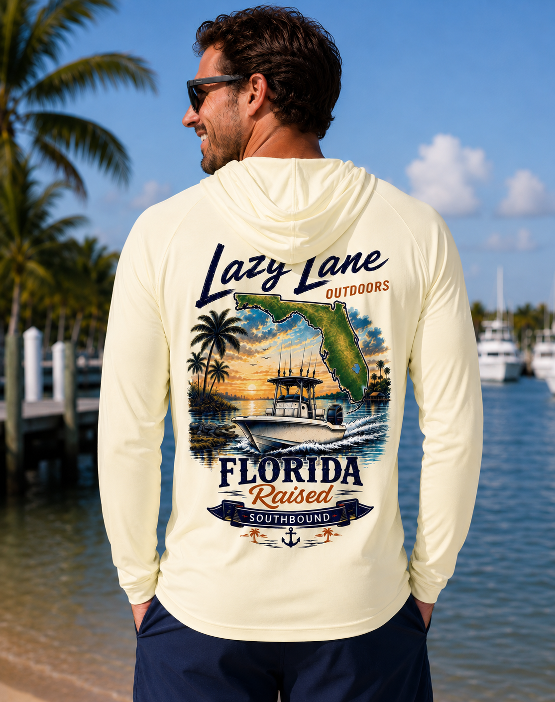 Florida Southbound Fishing Hoodie