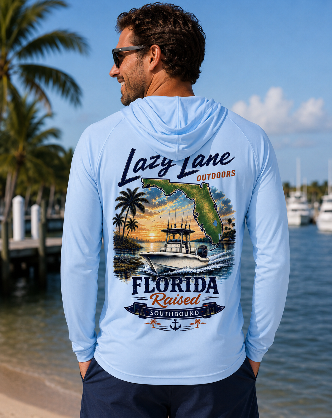 Florida Southbound Fishing Hoodie